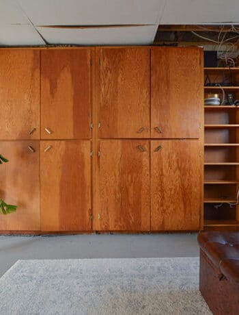 basement built in cabinets