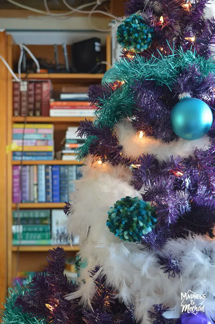 purple christmas tree