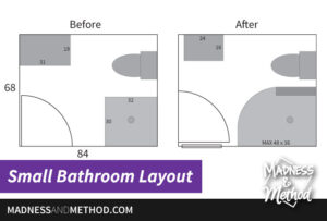 basement bathroom layout