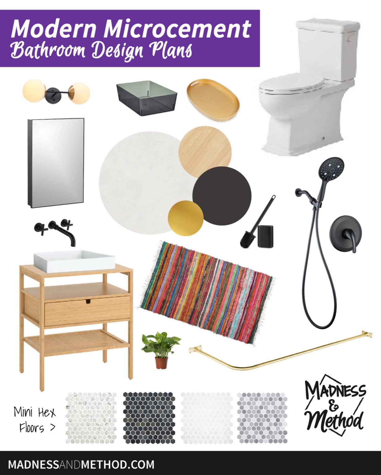 Modern Microcement Bathroom Design | Madness & Method