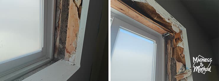 wonky window frame