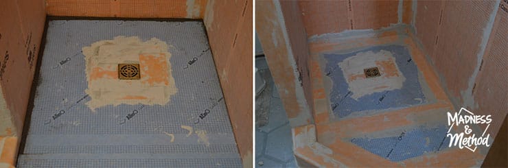 waterproofing foam shower pan