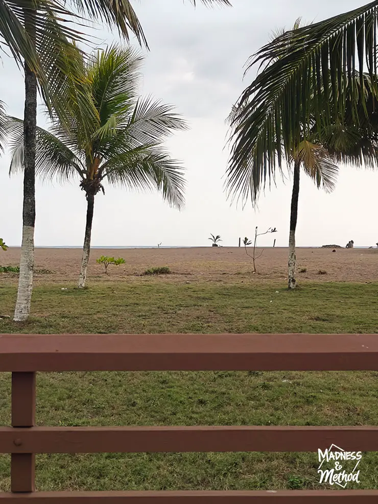 costa rica beach from hotel