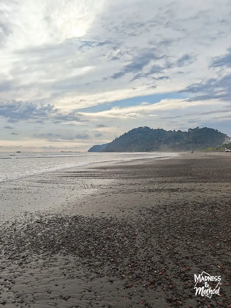 black sand beach in costa rica