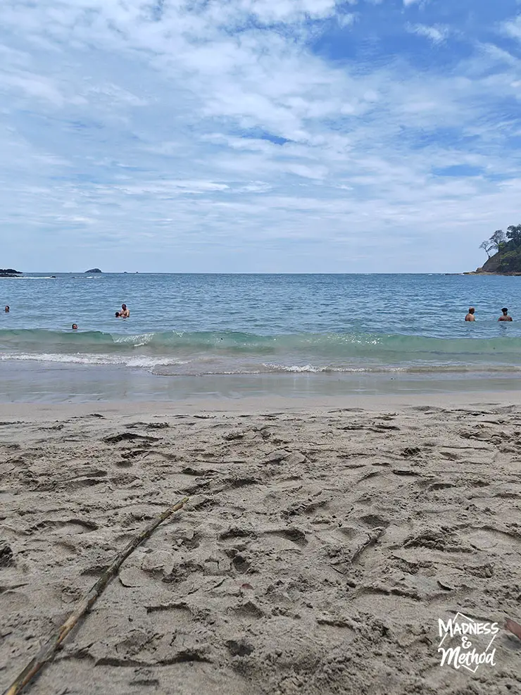 white sandy beach in costa rica