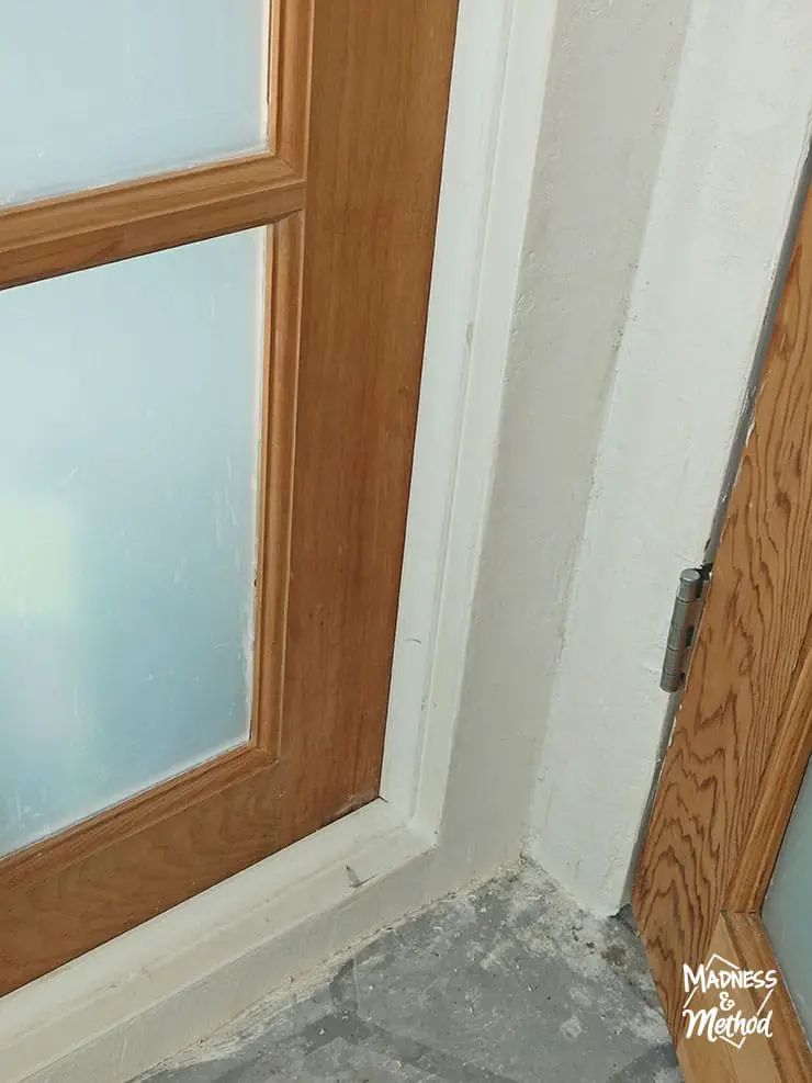 narrow areas of microcement