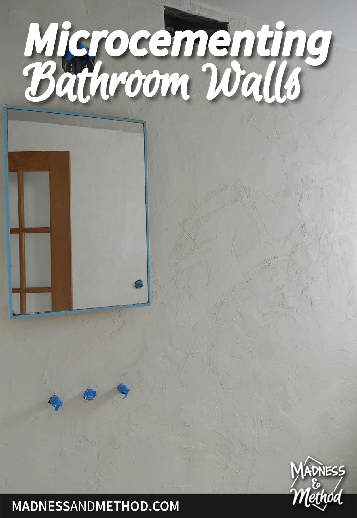 microcementing bathroom walls