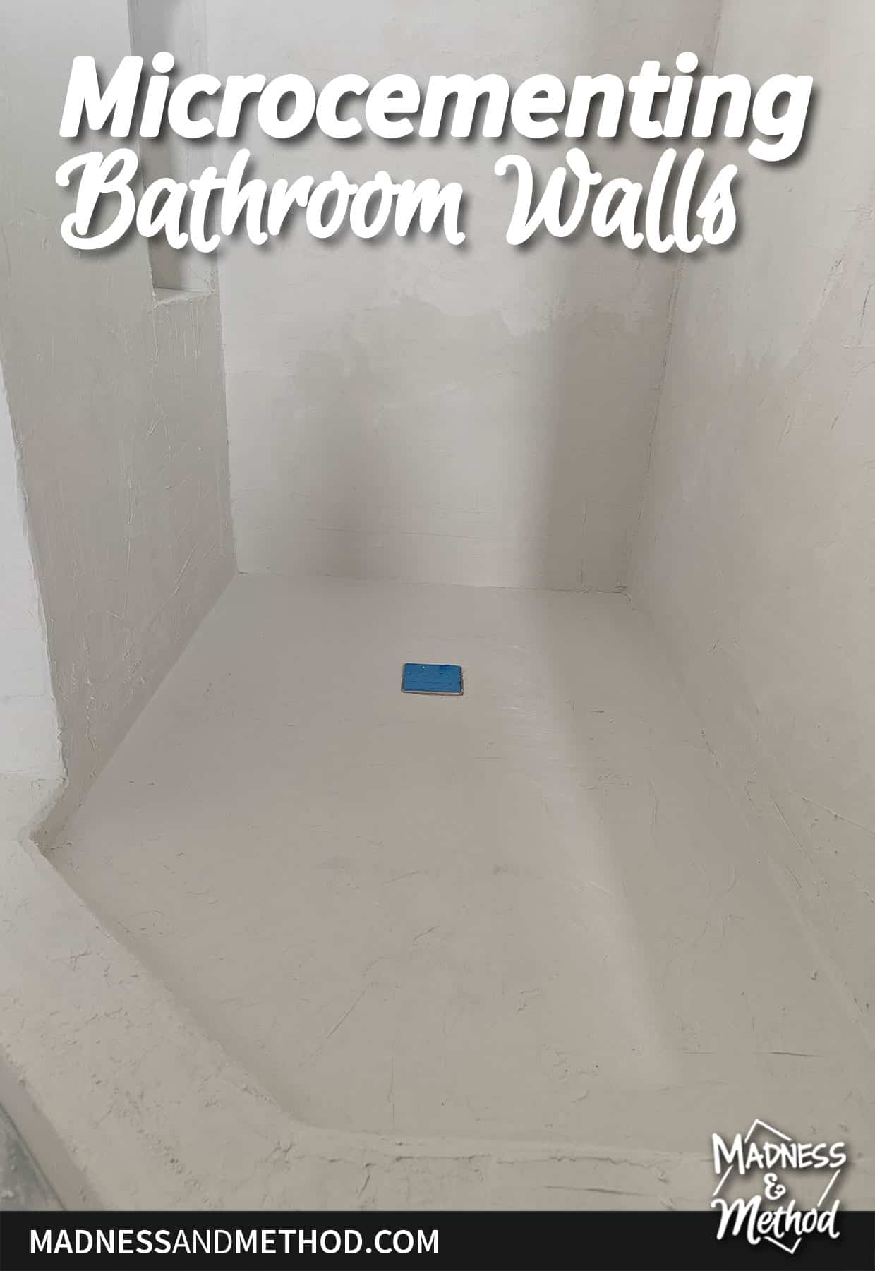 microcement bathroom shower enclosure