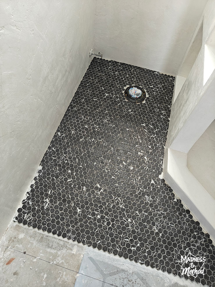 installing mini hex floors