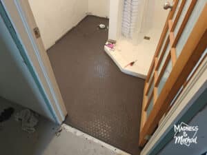 black grout on black hex floors