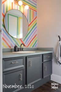 updated bathroom vanity