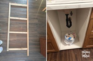 custom base for ikea cabinets