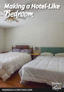 hotel-like bedroom