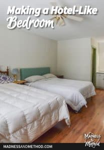 two queen bed hotel room graphic