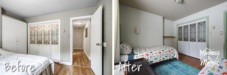 bedroom before after