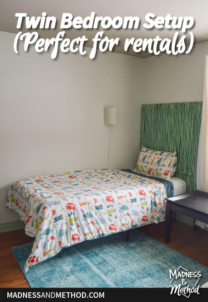 twin bedroom for rentals