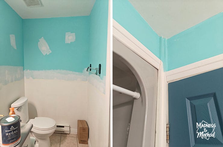 painting bathroom walls