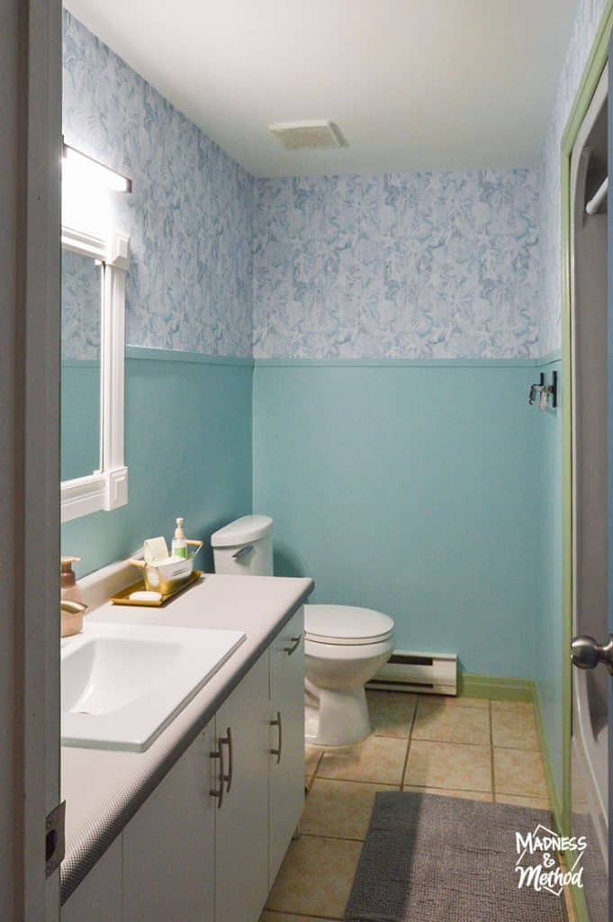 waterfall camp bathroom reveal