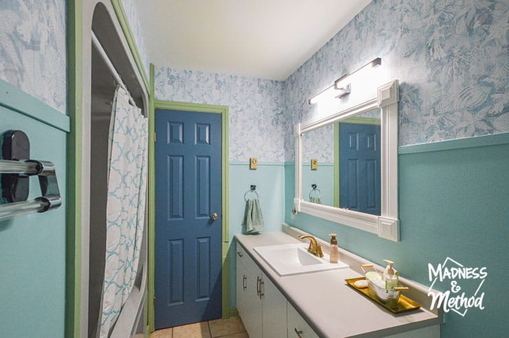 main bathroom view of vanity