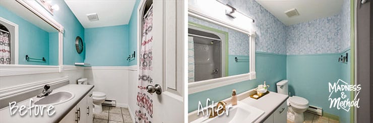 camp bathroom before after