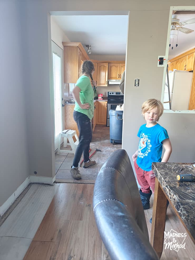 removed floor