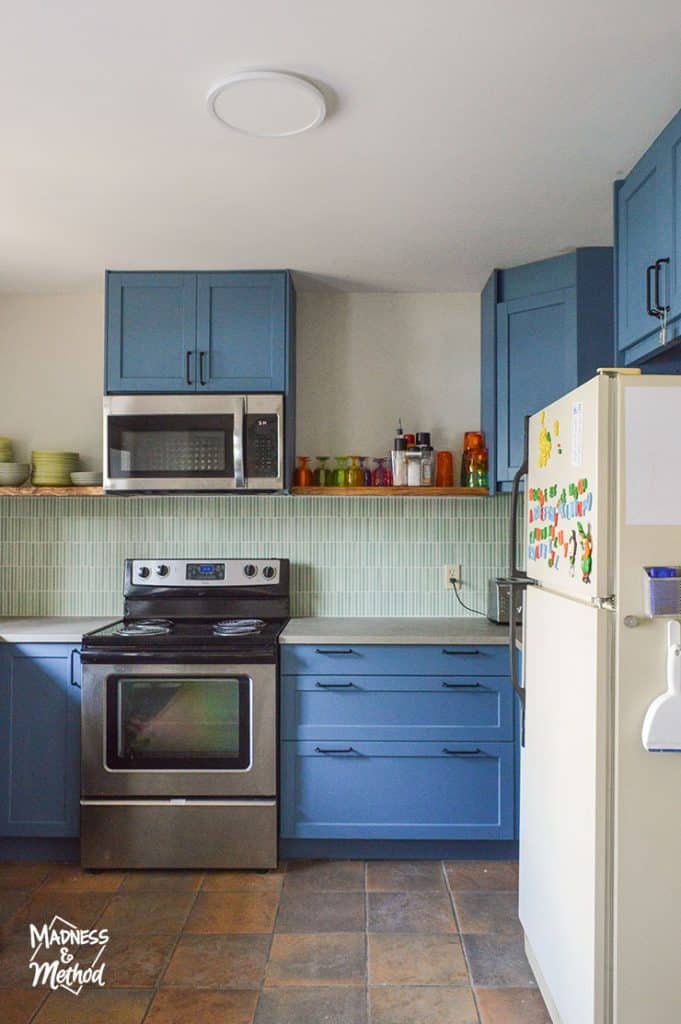 blue ikea kitchen cabinets