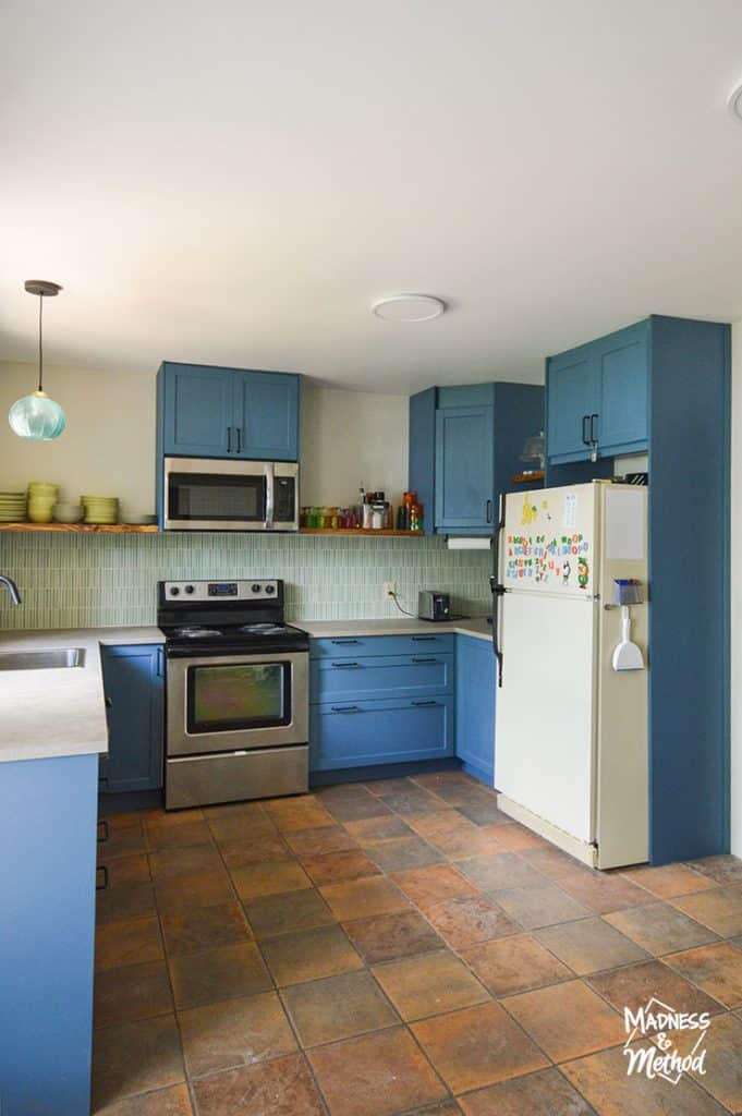 ikea lerhyttan blue kitchen