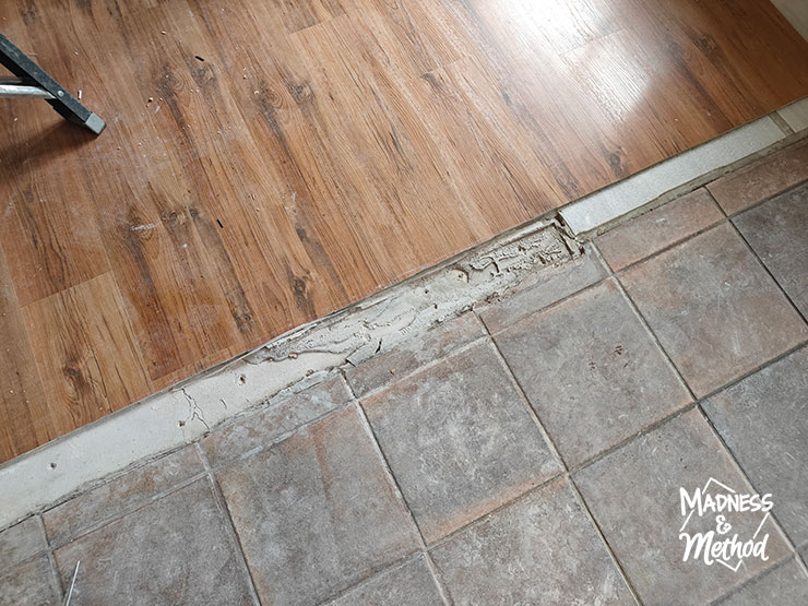 dining room floor gap