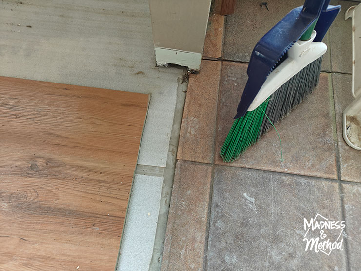repair floor in dining room