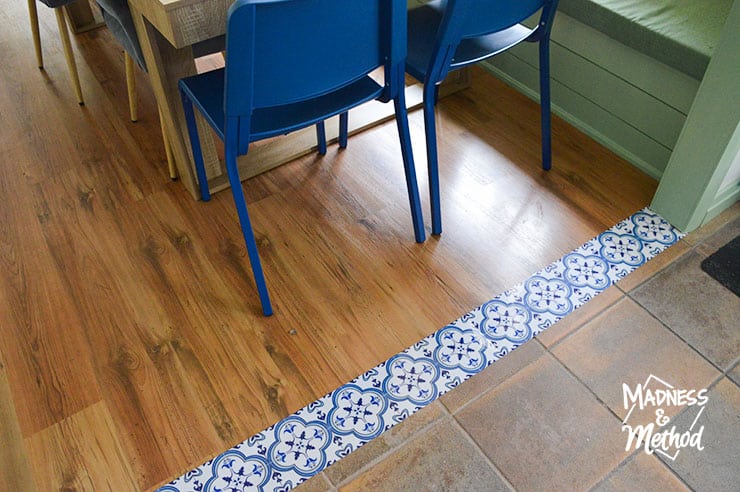 dining room floor transition