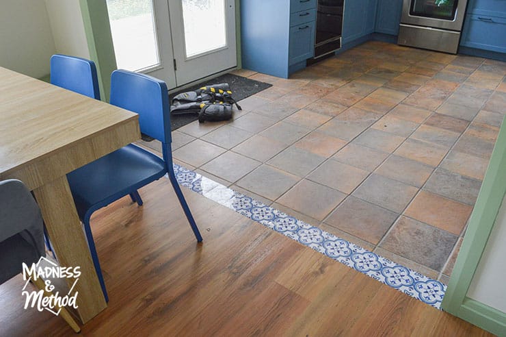 dining room floor transition