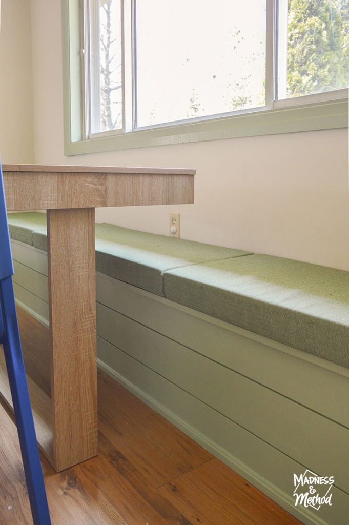 dining room table and bench