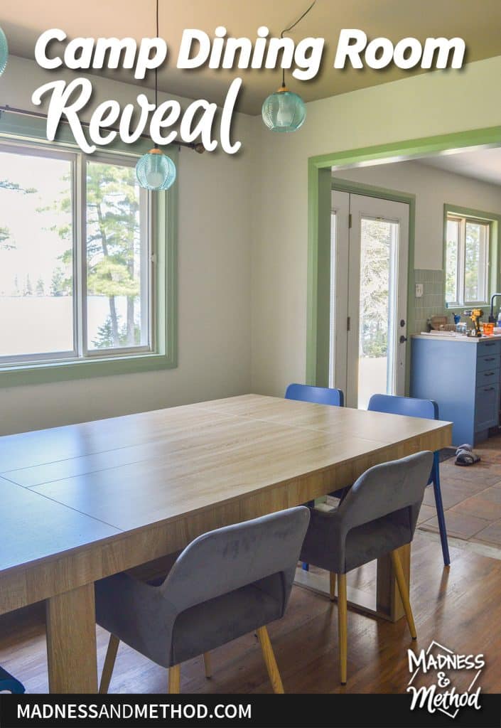 camp dining room reveal
