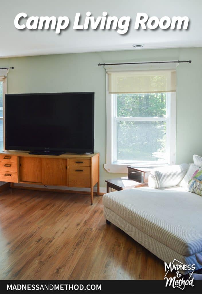 camp living room TV
